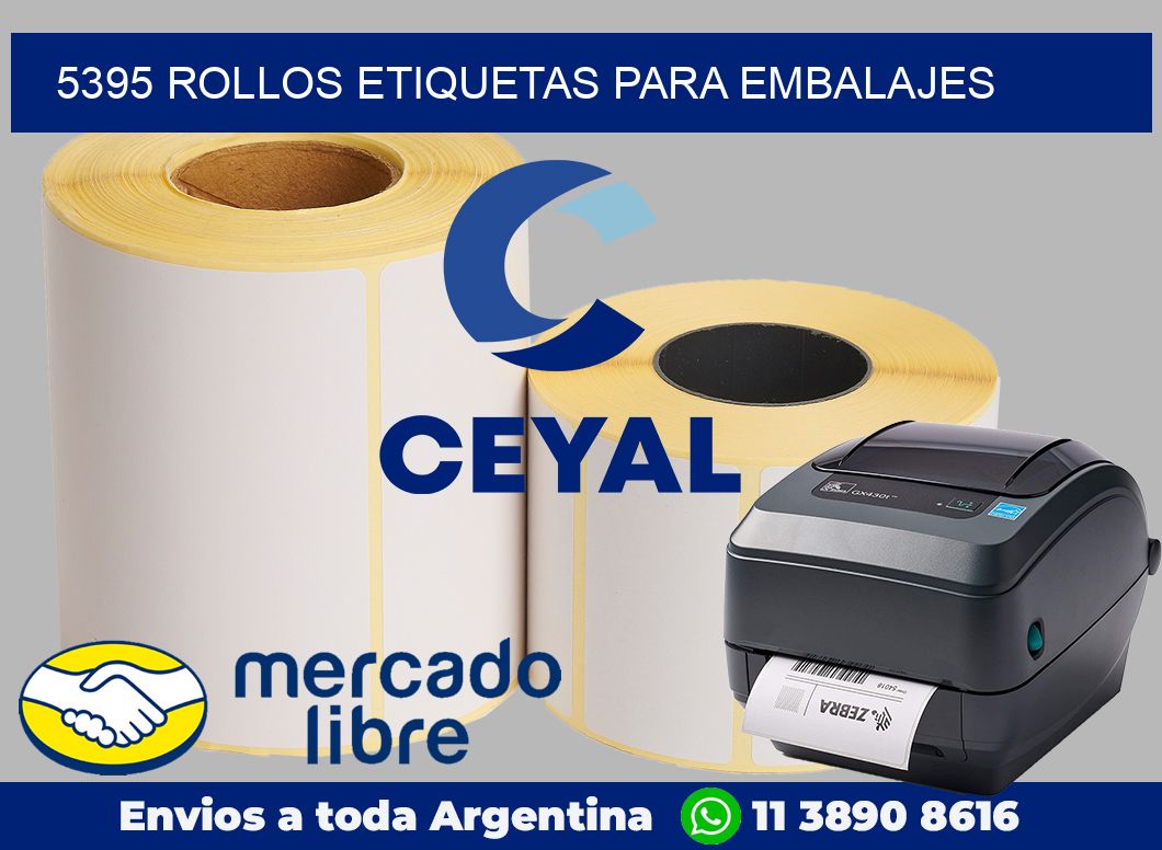 5395 Rollos etiquetas para embalajes