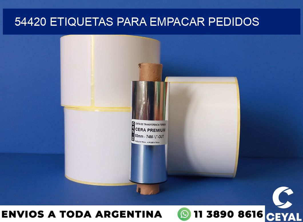 54420 etiquetas para empacar pedidos