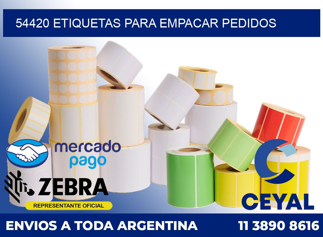 54420 etiquetas para empacar pedidos