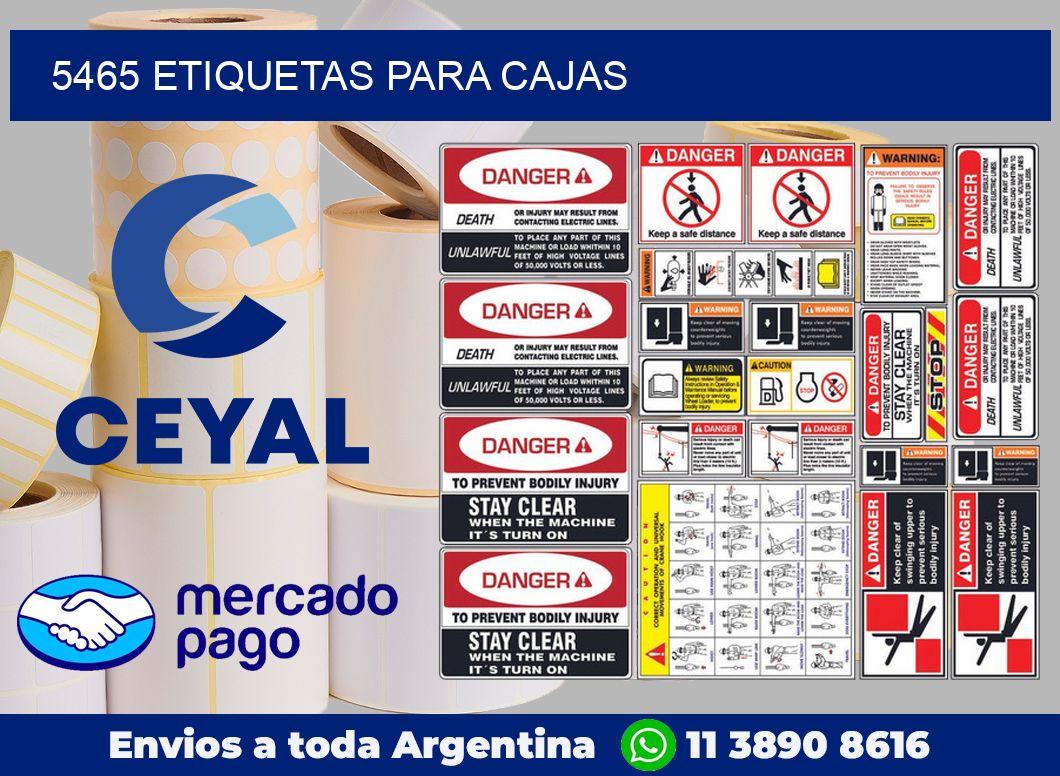 5465 Etiquetas para cajas