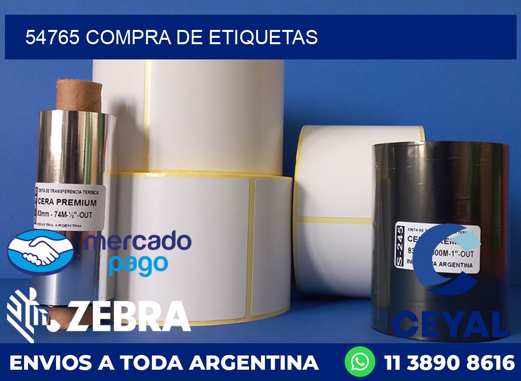 54765 compra de etiquetas