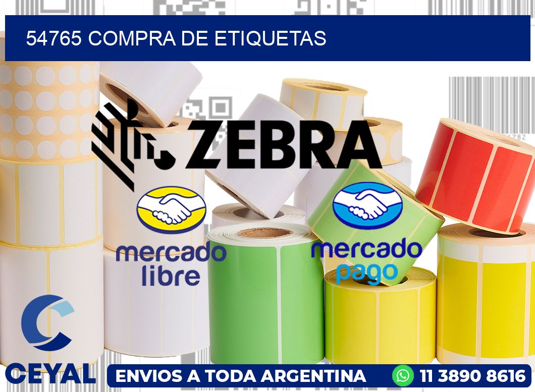 54765 compra de etiquetas