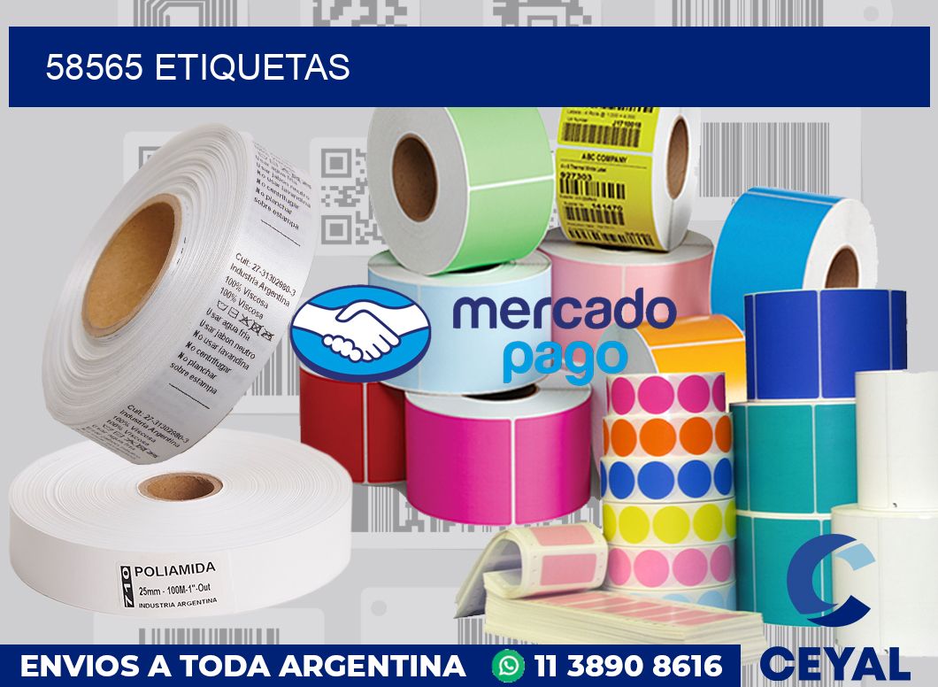58565 etiquetas