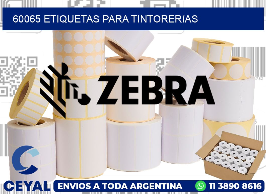 60065 Etiquetas para tintorerías