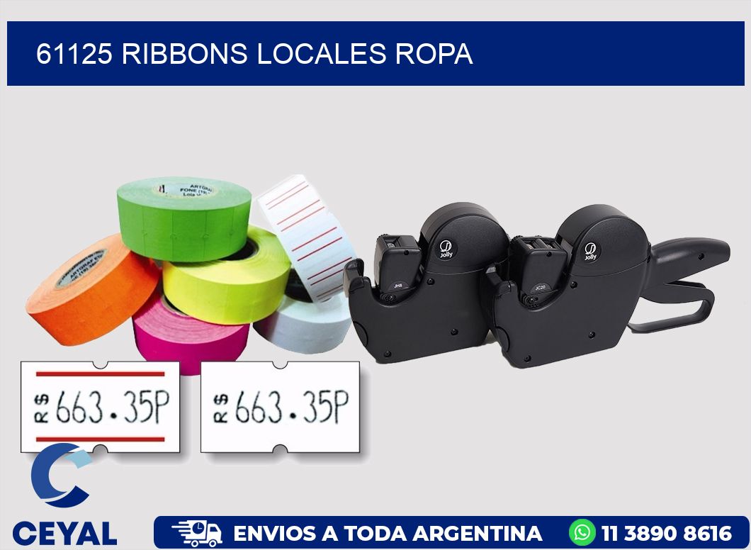61125 ribbons locales ropa