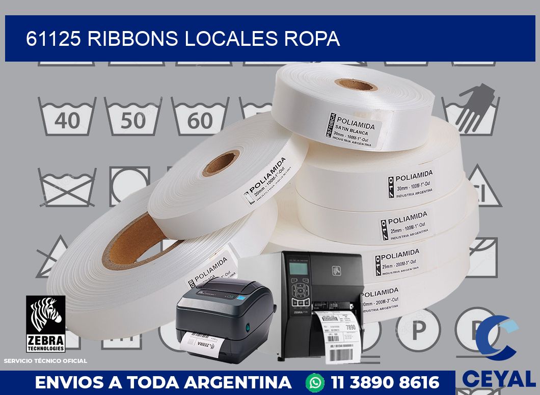 61125 ribbons locales ropa