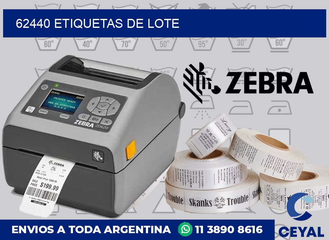62440 Etiquetas de lote