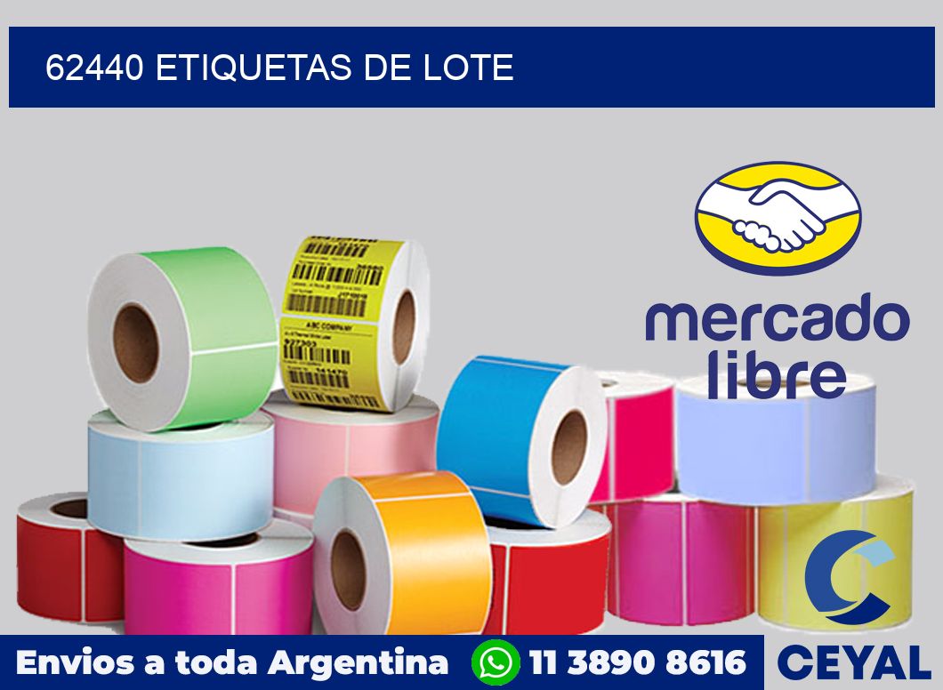 62440 Etiquetas de lote