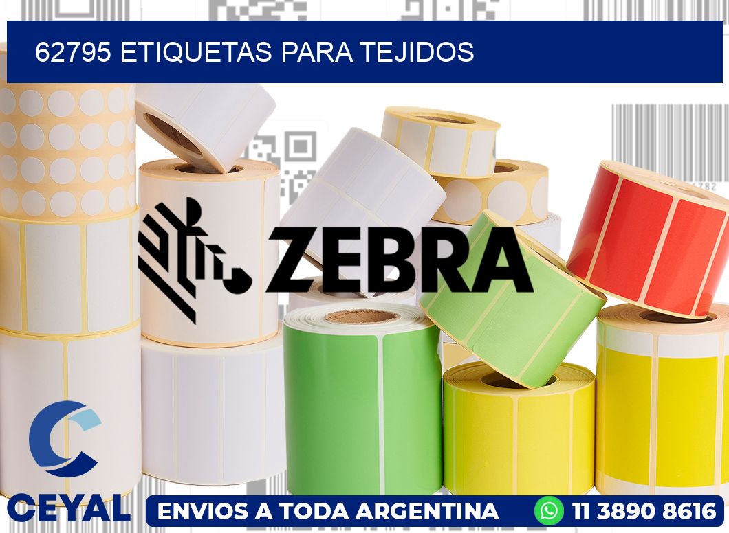 62795 Etiquetas para tejidos