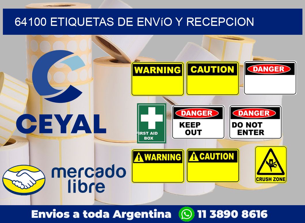 64100 Etiquetas de envío y recepcion