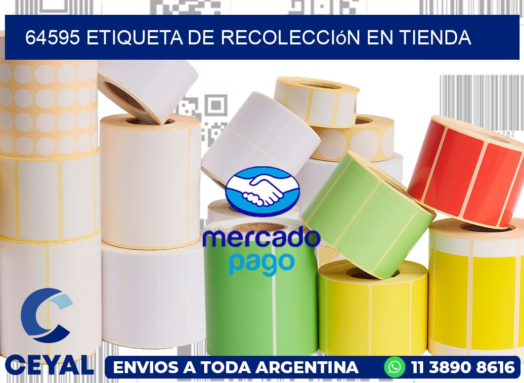 64595 Etiqueta de recolección en tienda