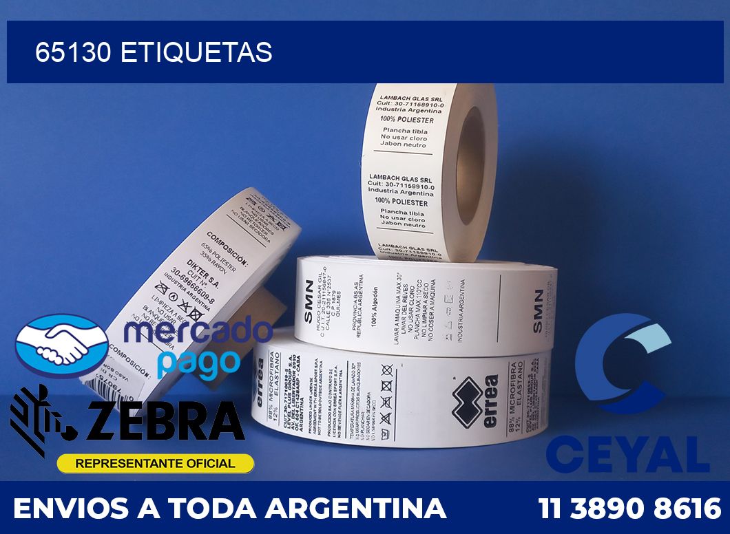65130 etiquetas