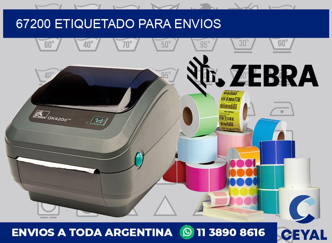 67200 etiquetado para envios