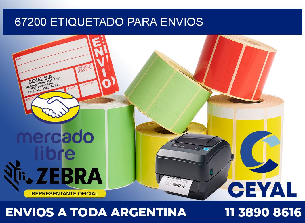 67200 etiquetado para envios