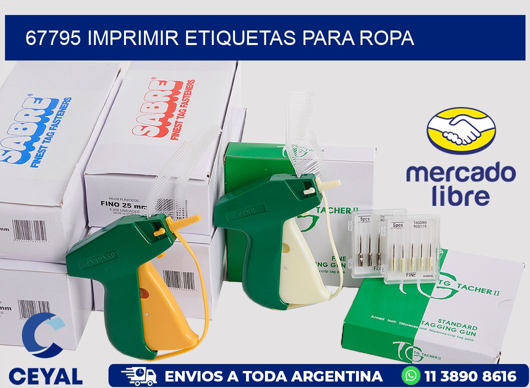 67795 Imprimir etiquetas para ropa