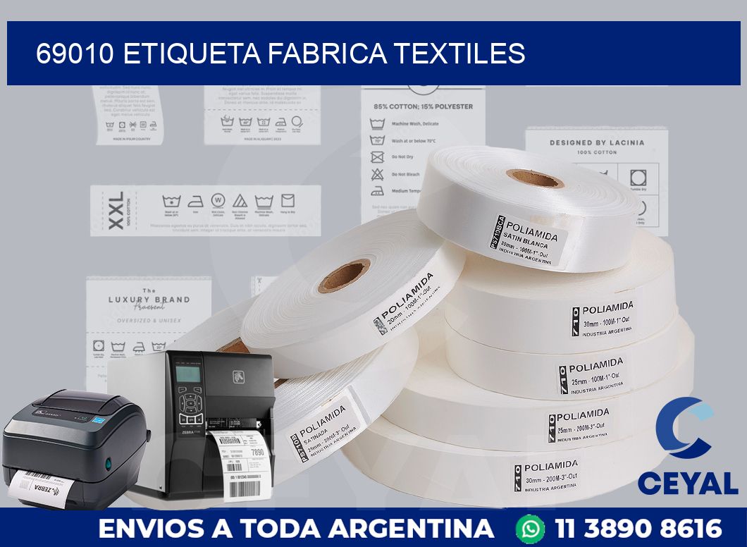 69010 etiqueta fabrica textiles