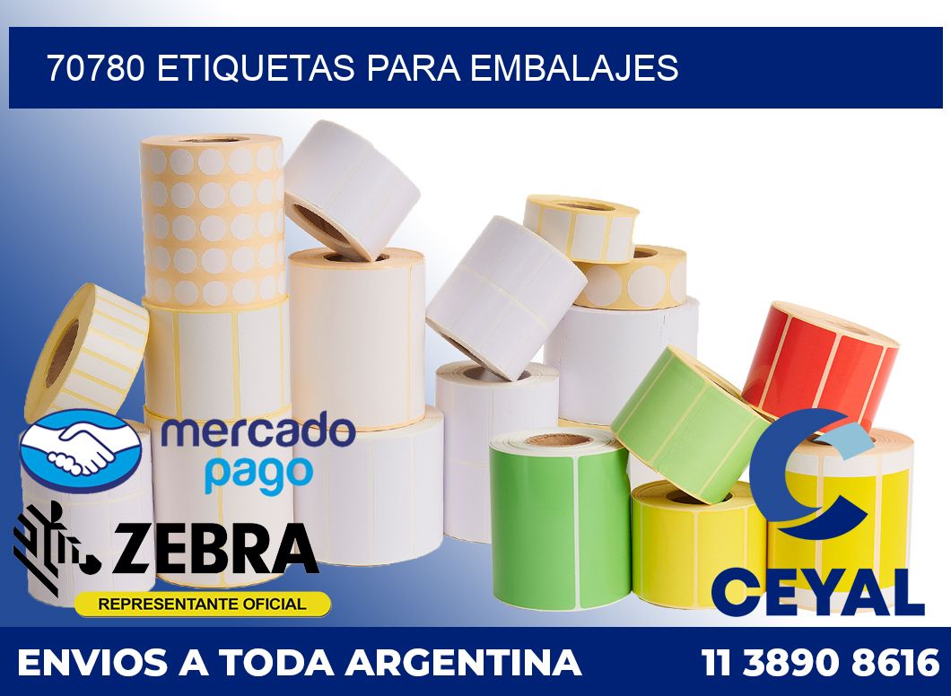 70780 etiquetas para embalajes
