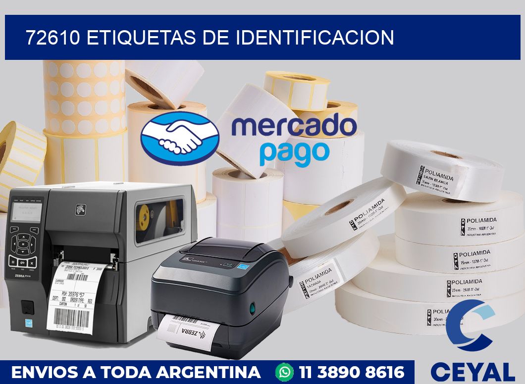 72610 Etiquetas de identificacion