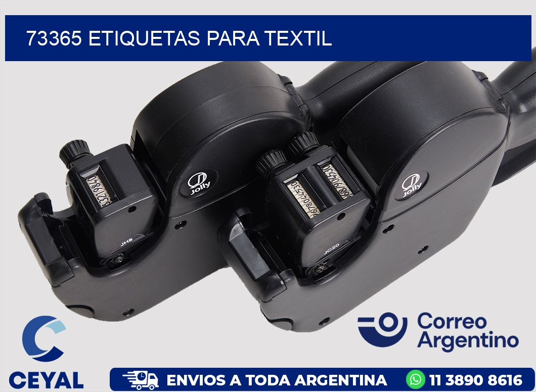 73365 etiquetas para textil