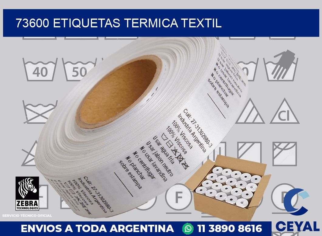73600 etiquetas termica textil