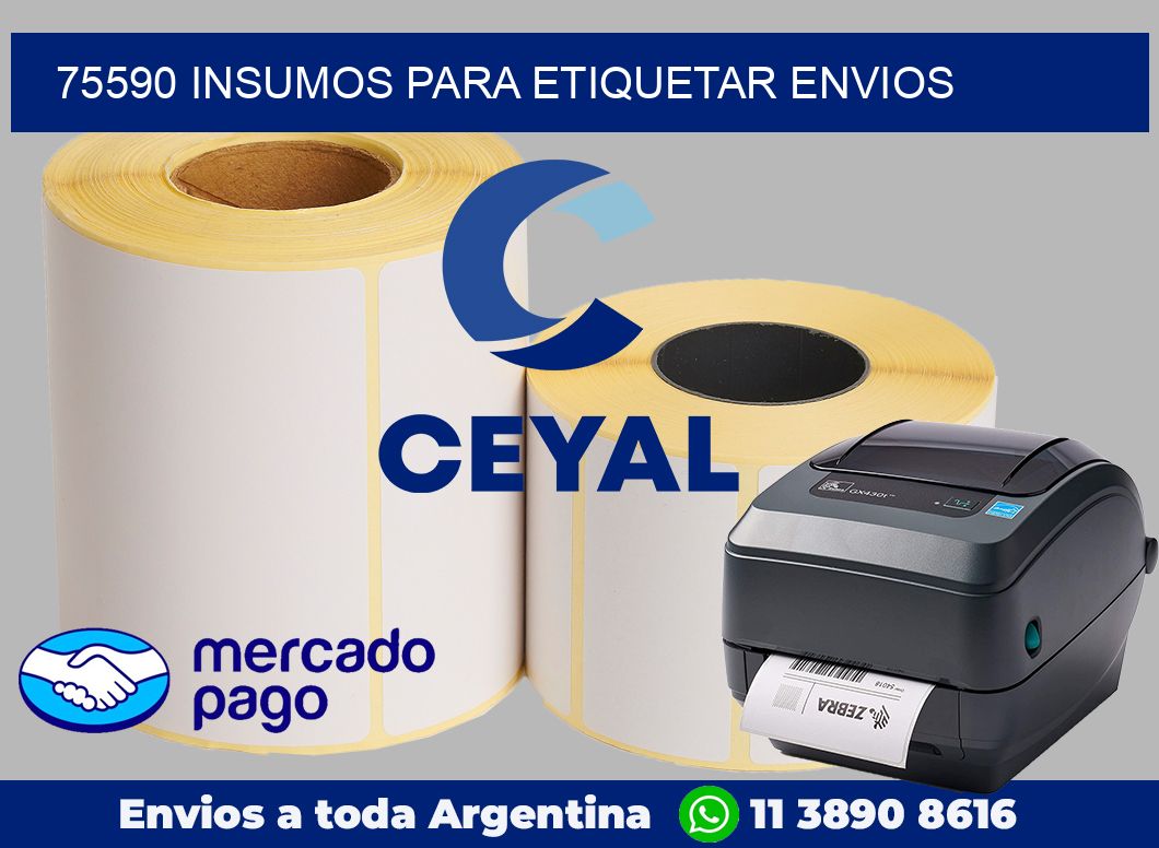 75590 Insumos para etiquetar envios