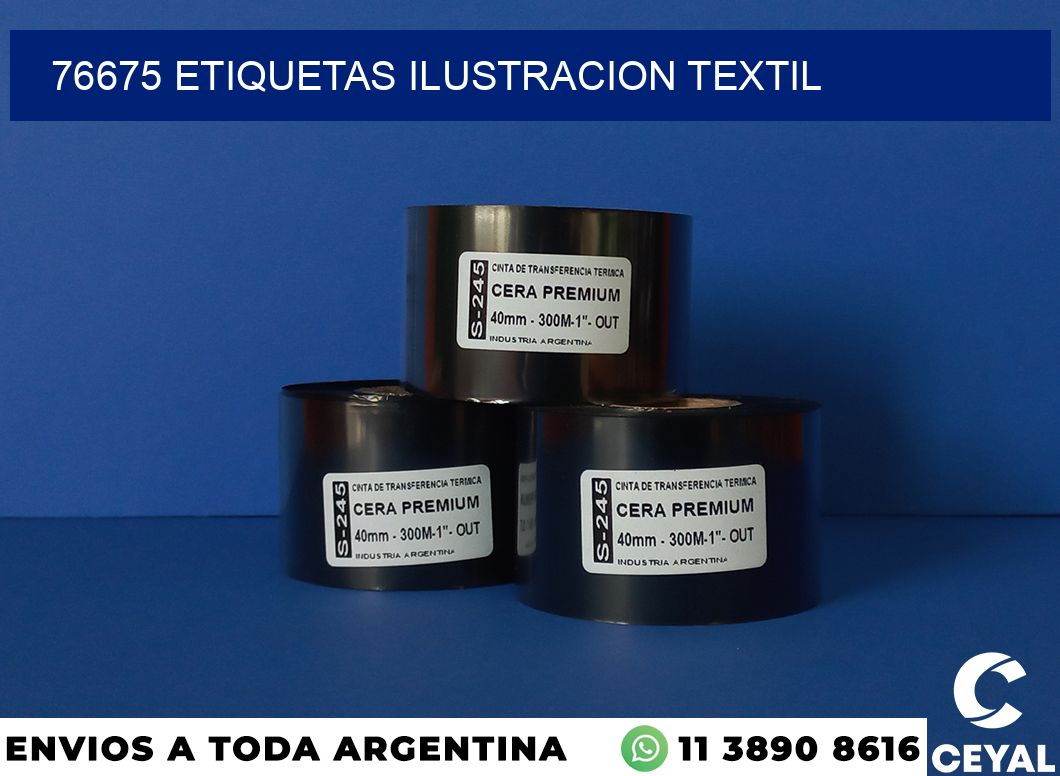 76675 etiquetas ilustracion textil