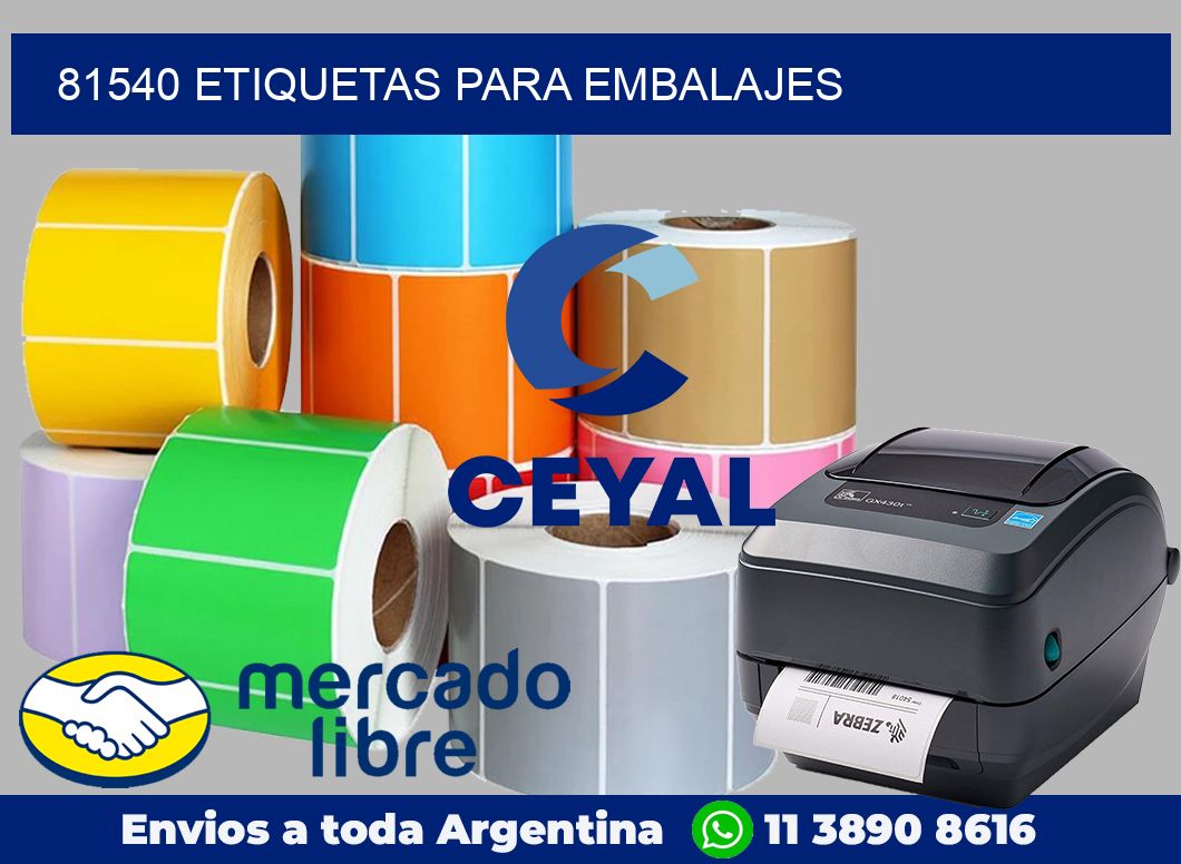 81540 Etiquetas para embalajes