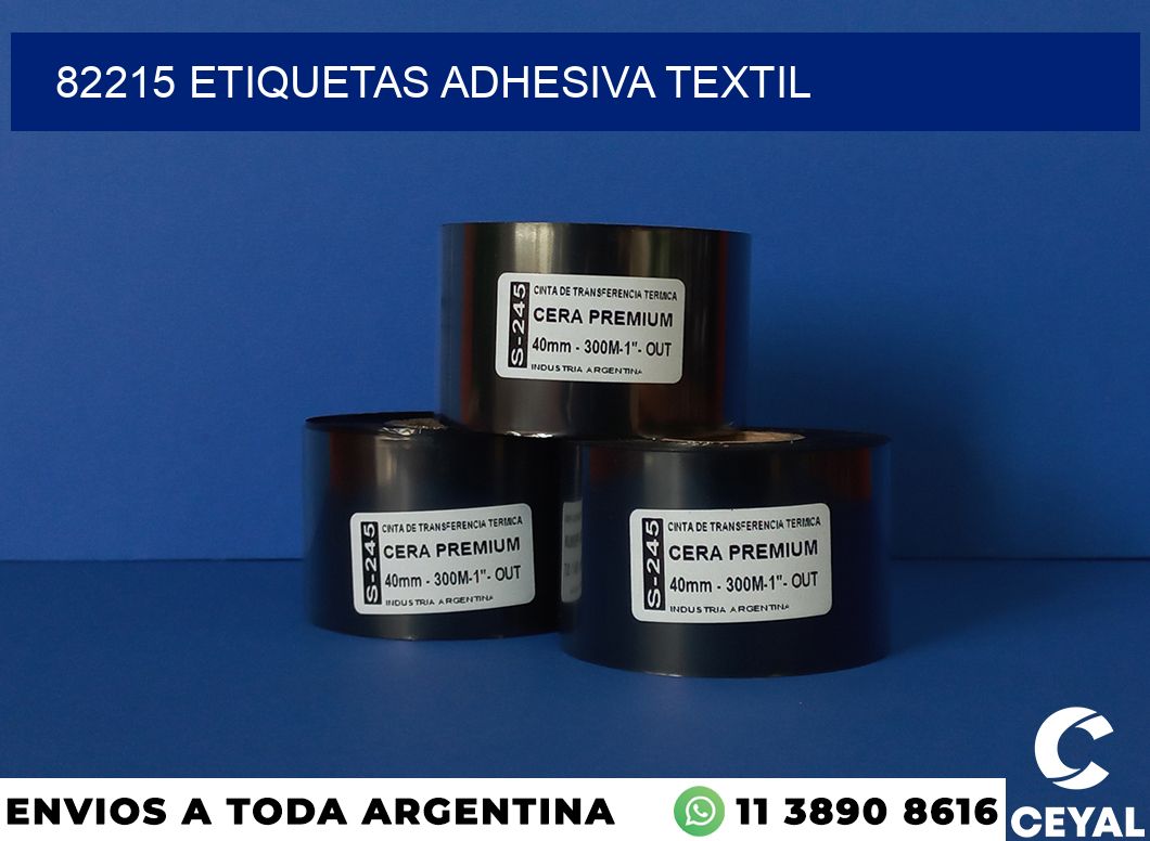 82215 etiquetas adhesiva textil
