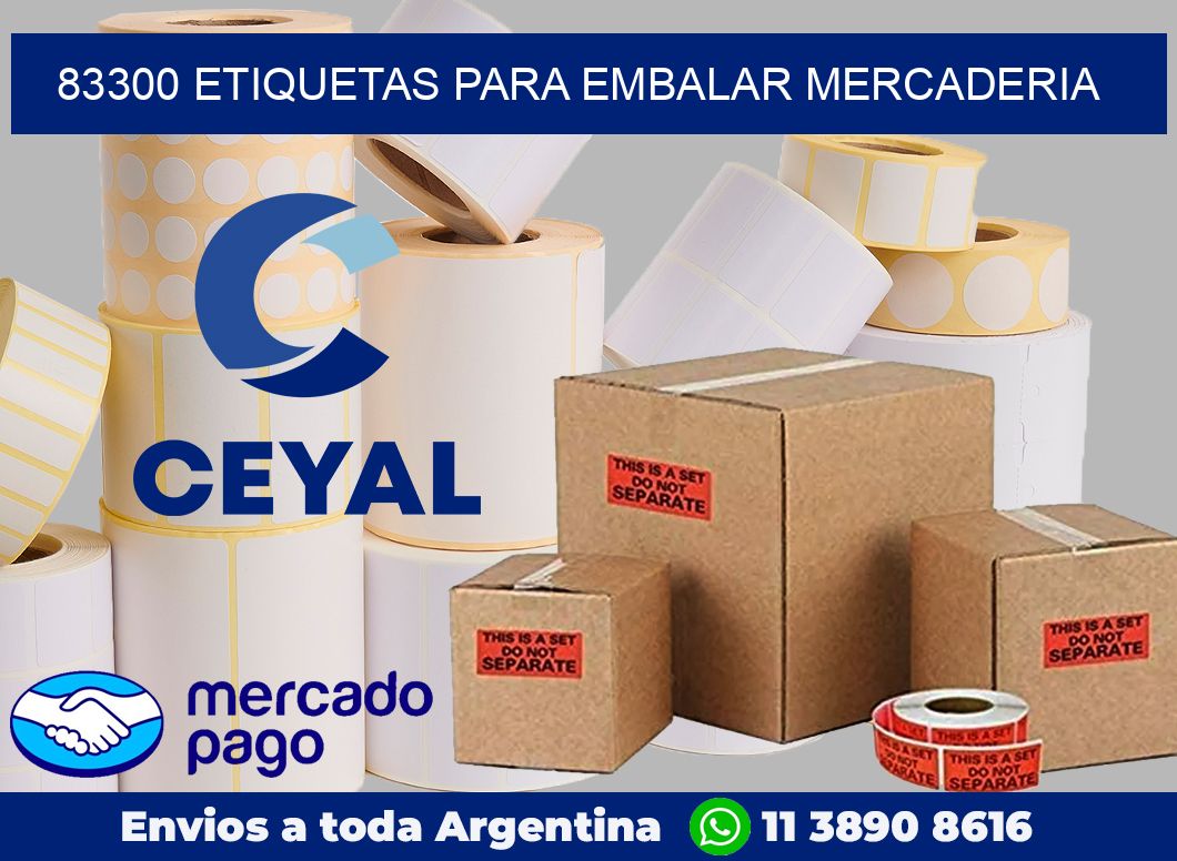 83300 Etiquetas para embalar mercaderia
