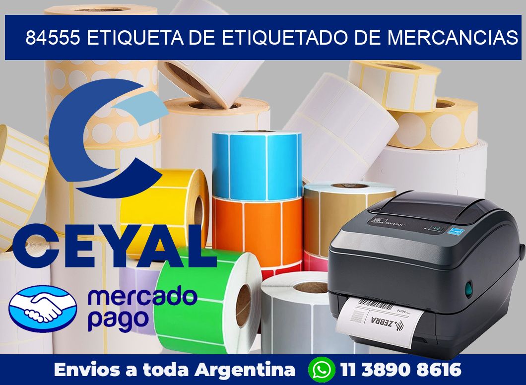 84555 Etiqueta de etiquetado de mercancias