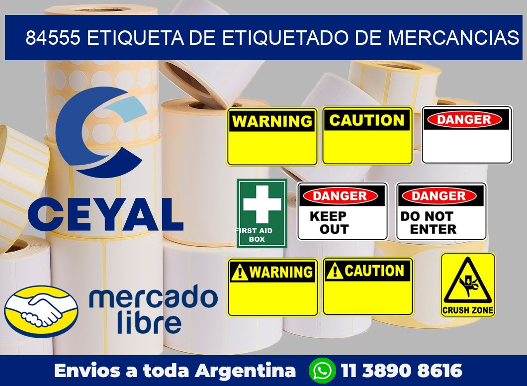 84555 Etiqueta de etiquetado de mercancias