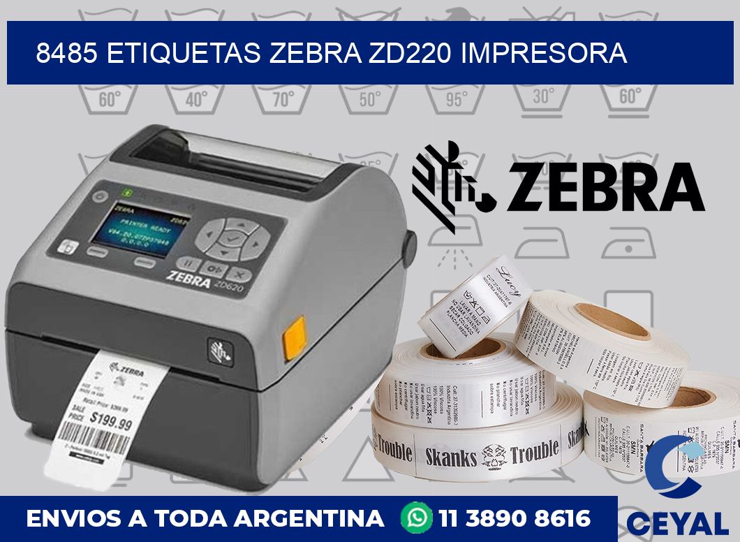 8485 etiquetas Zebra zd220 impresora