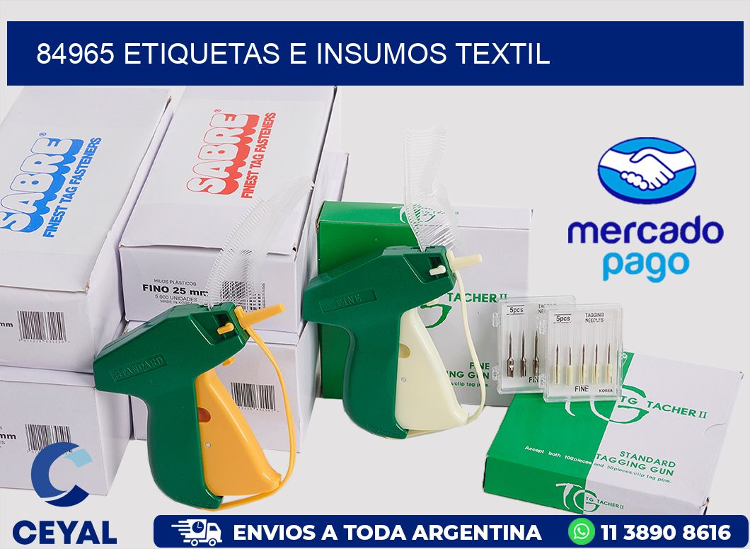 84965 etiquetas e insumos textil