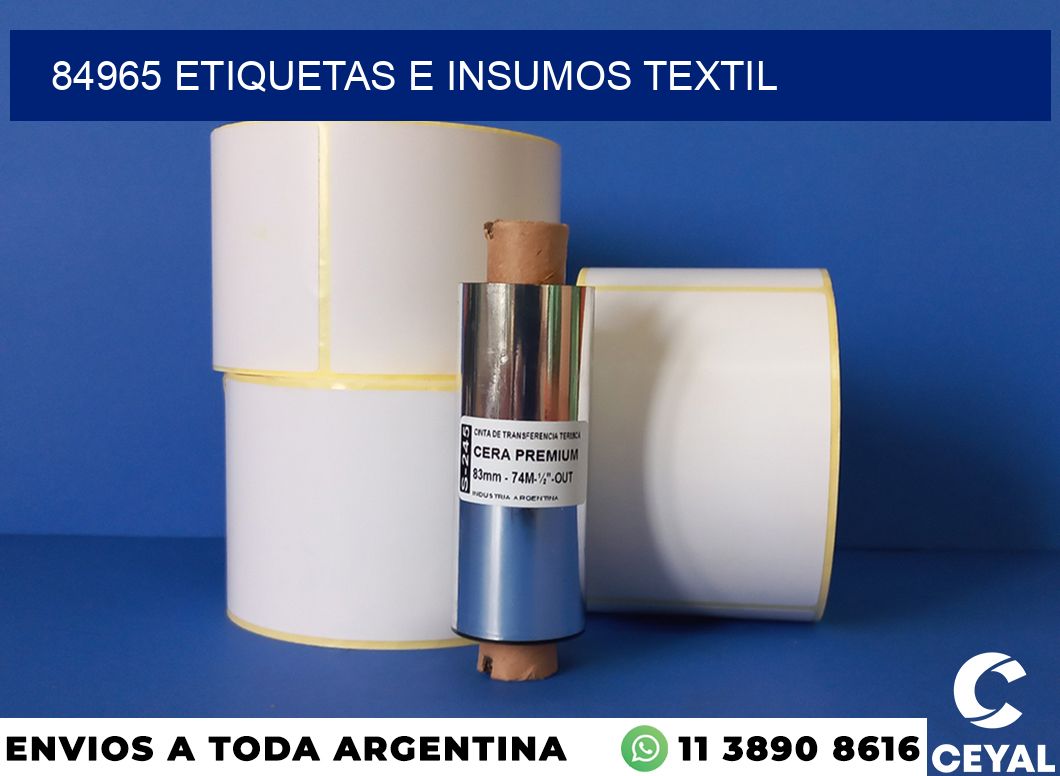 84965 etiquetas e insumos textil