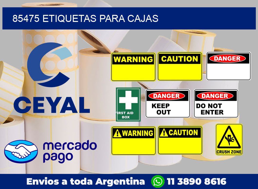 85475 Etiquetas para cajas