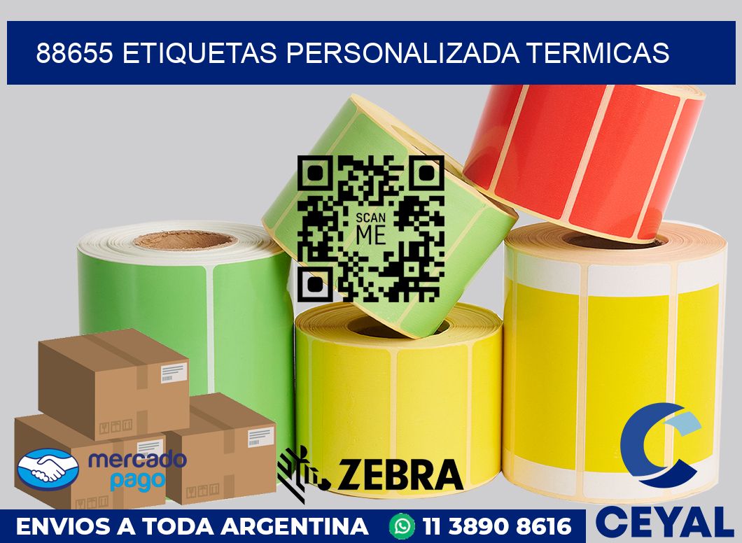 88655 etiquetas personalizada termicas