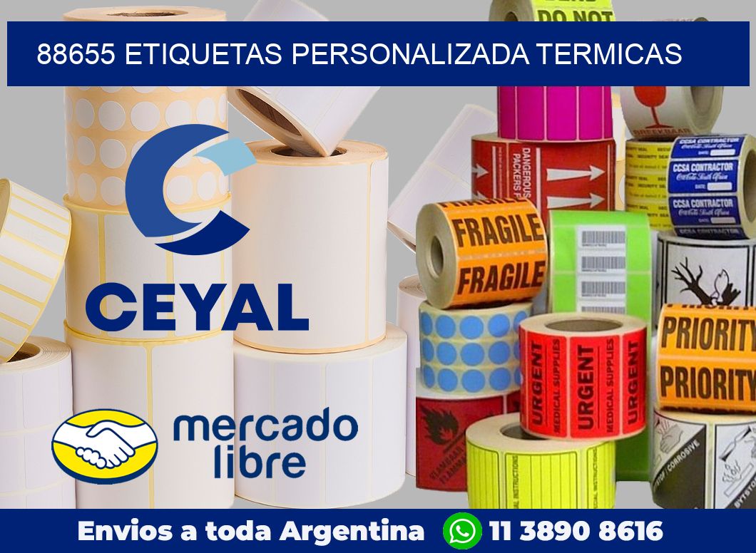 88655 etiquetas personalizada termicas