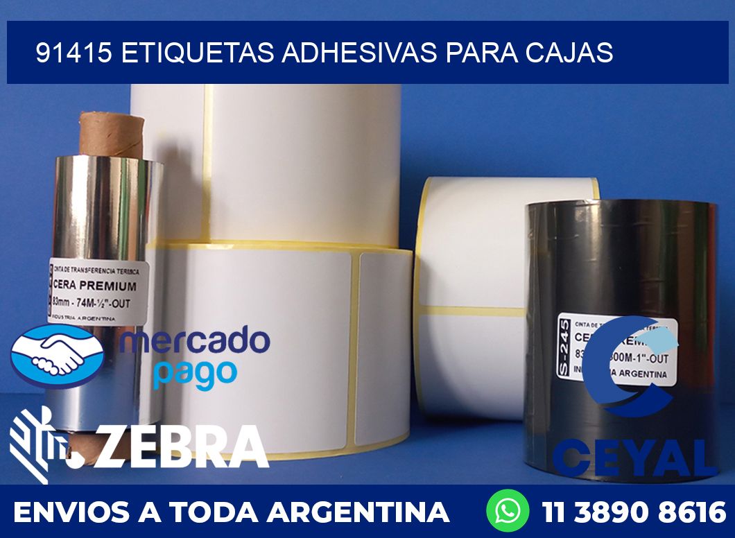 91415 etiquetas adhesivas para cajas
