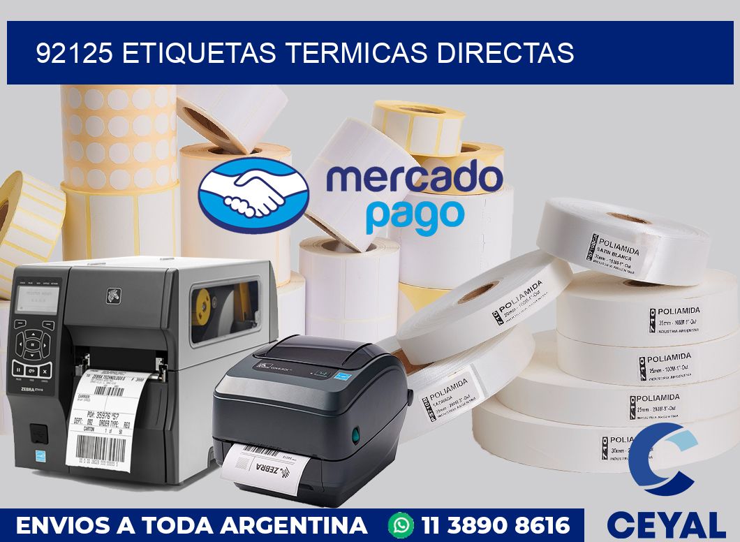 92125 Etiquetas termicas directas