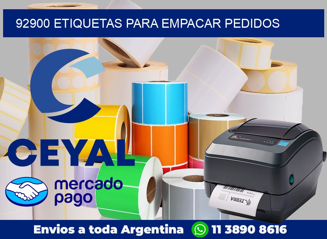 92900 Etiquetas para empacar pedidos
