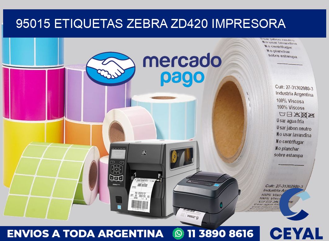 95015 etiquetas Zebra zd420 impresora
