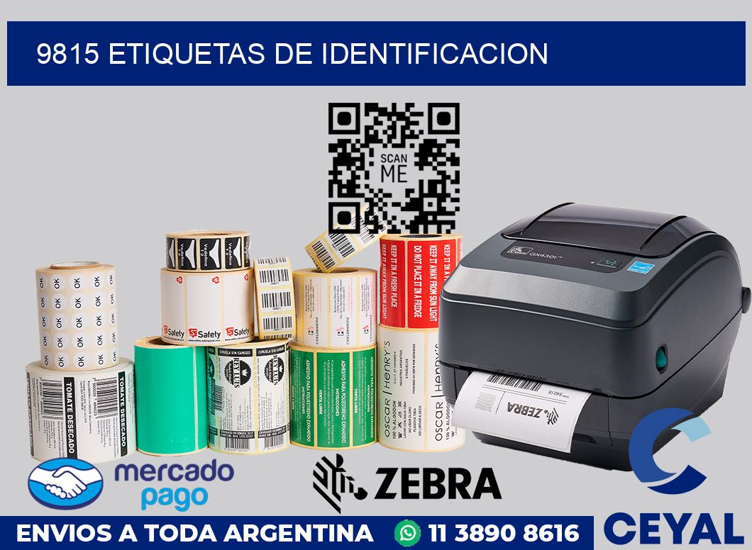9815 Etiquetas de identificacion
