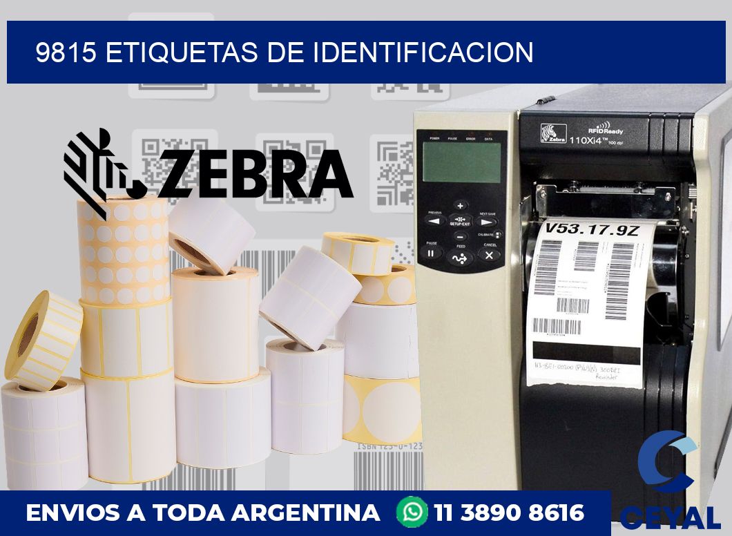9815 Etiquetas de identificacion
