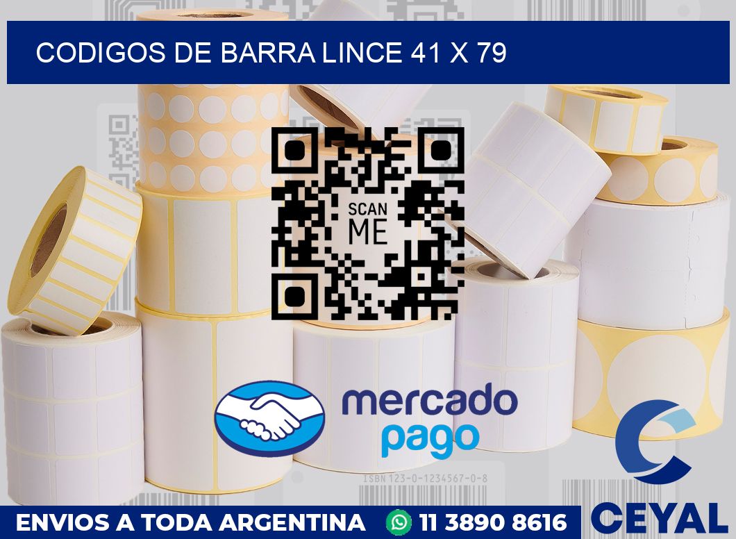 Codigos de barra Lince 41 x 79