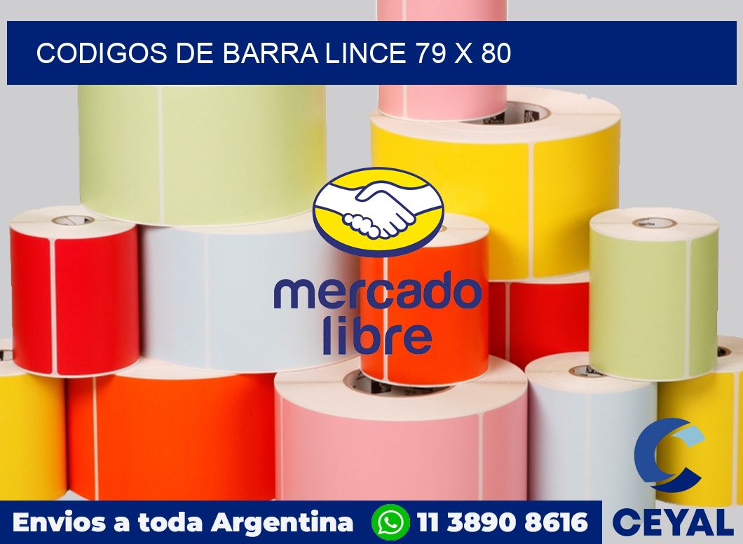 Codigos de barra Lince 79 x 80