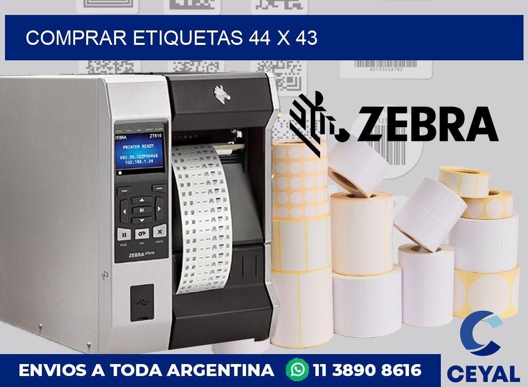Comprar etiquetas 44 x 43