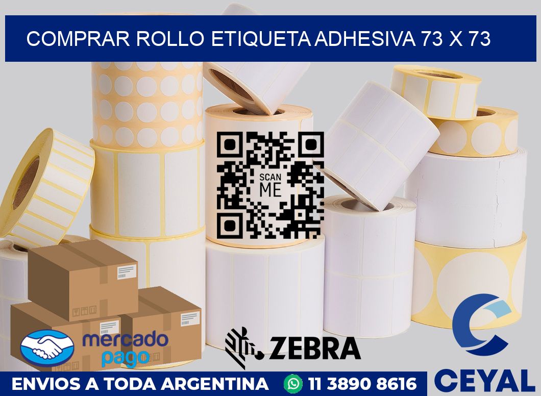 Comprar rollo etiqueta adhesiva 73 x 73