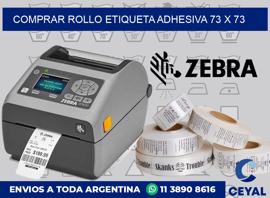 Comprar rollo etiqueta adhesiva 73 x 73