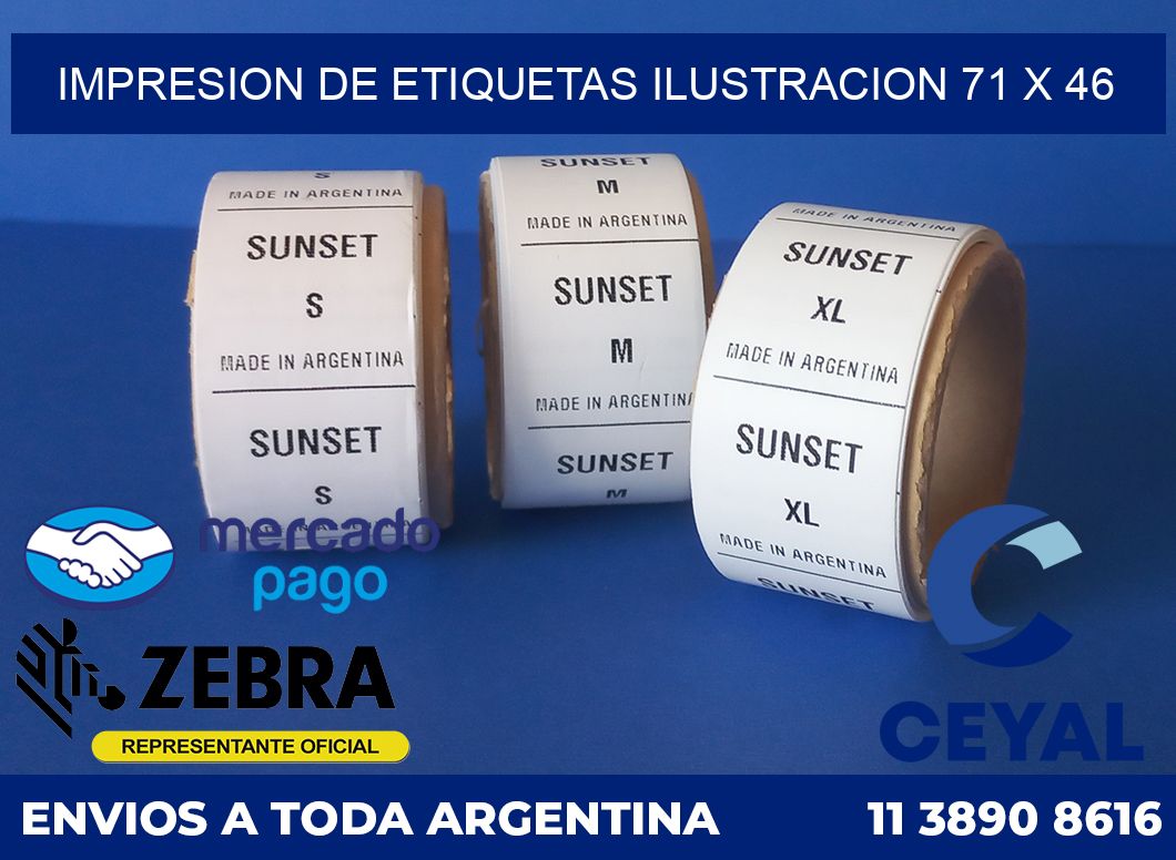 Impresion de etiquetas ilustracion 71 x 46