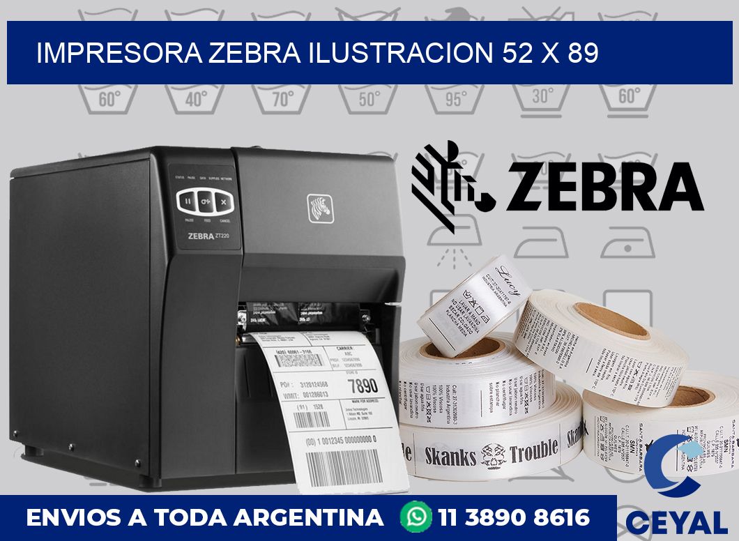 Impresora Zebra ilustracion 52 x 89